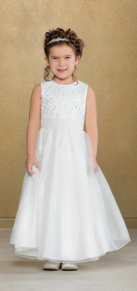 Emmerling Flower Girl Dress 91946 - Lace and organza