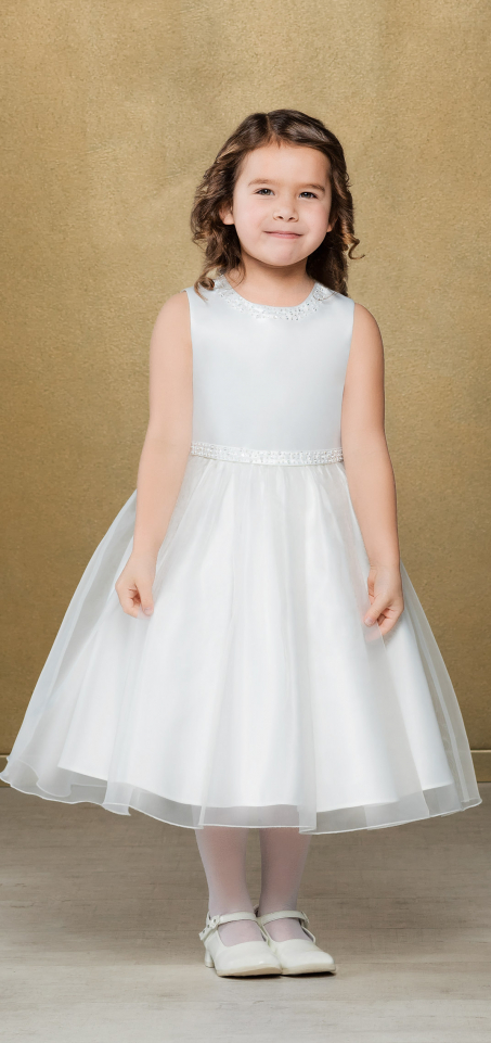 Emmerling Flower Girl Dress 91947 - Satin and organza