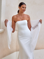 Emmerling Stole 2250 - Chiffon. 70 x 200 cm. Handmade in Germany