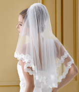 Emmerling Veil 2331 - Beaded Lace. Handmade in Germany